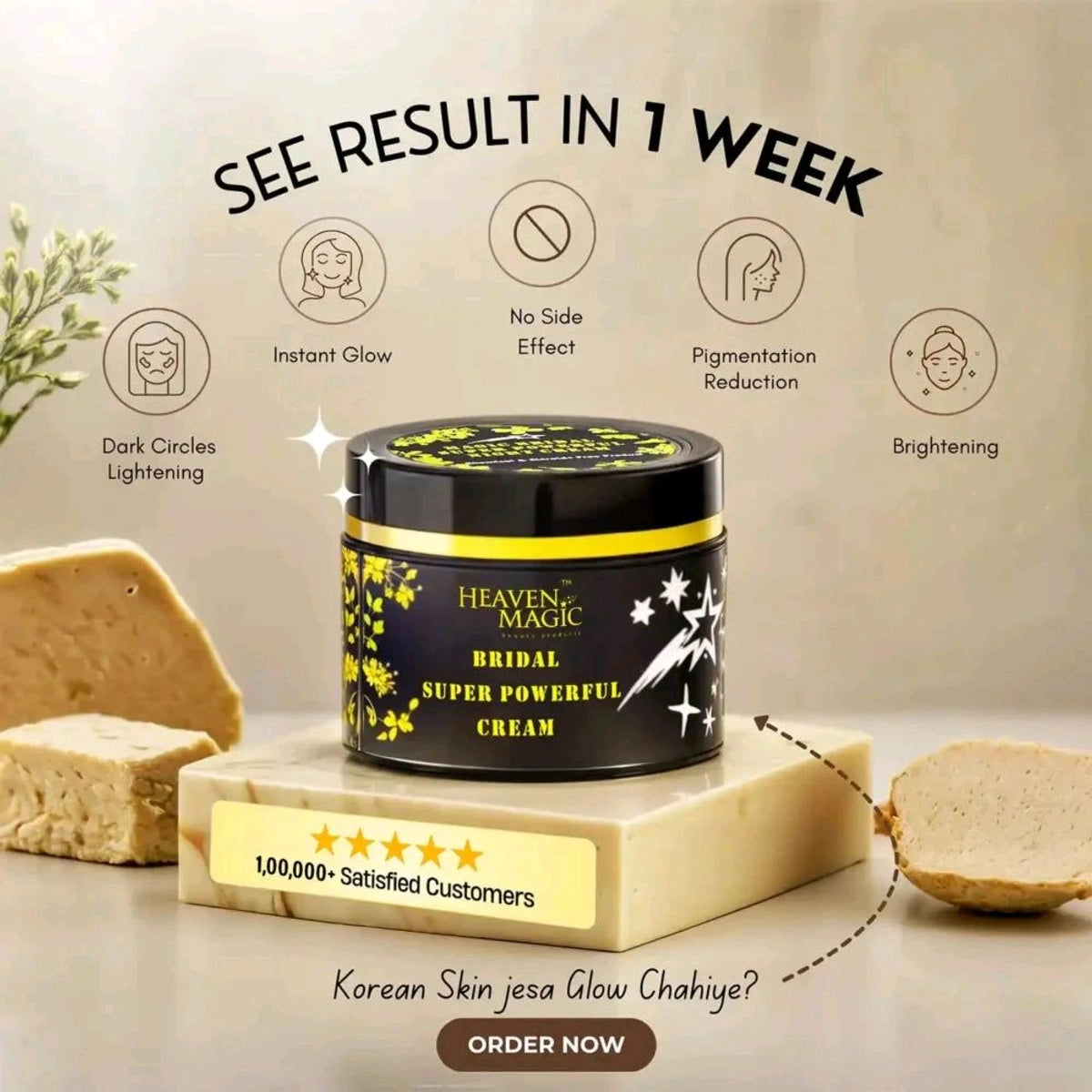 2 Pcs Combo Offer Heaven Magic Bridal Super Powerful Cream for Face